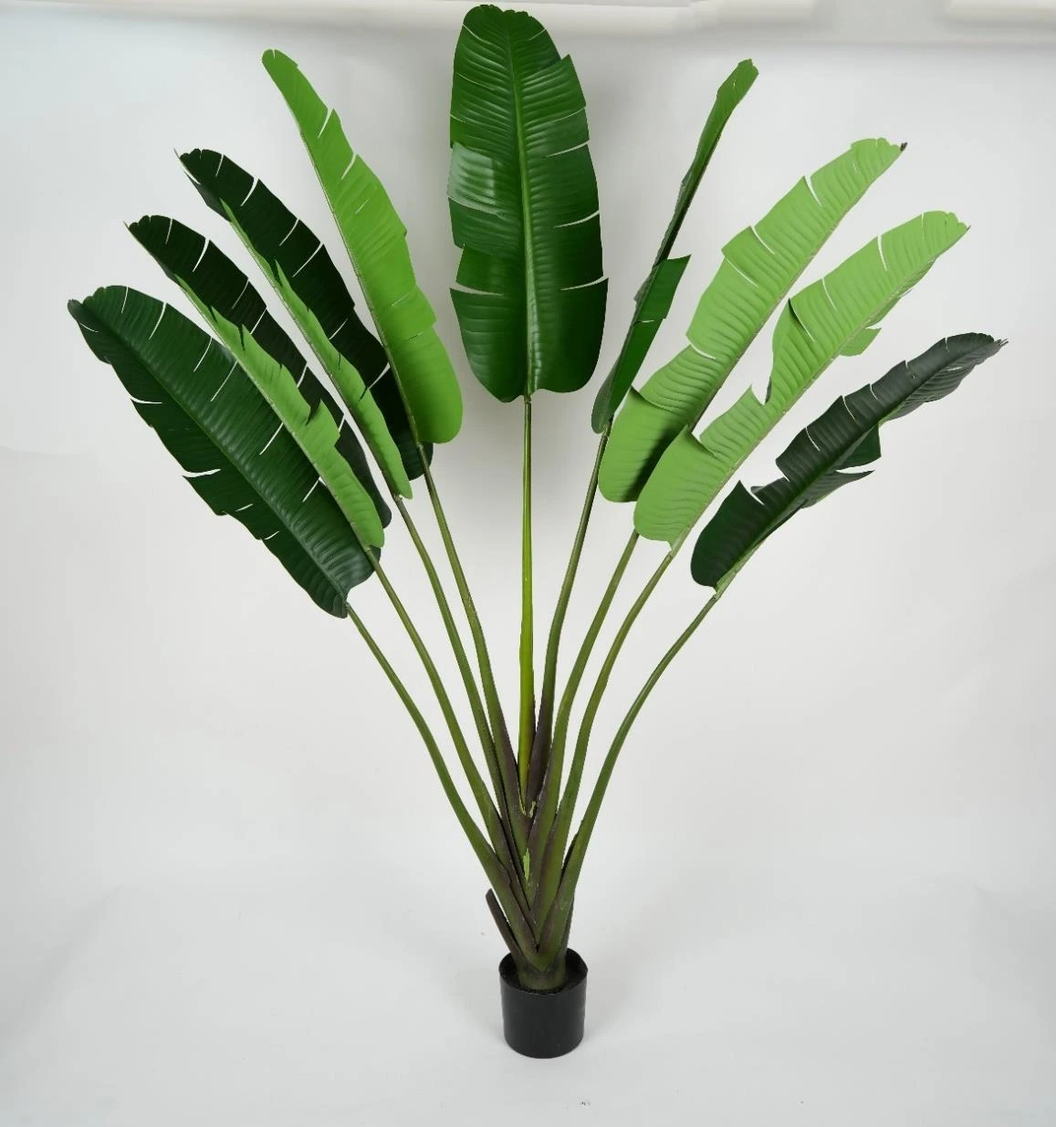 Banana One Sided Tree x9Lvs PE Leaves And PU Trunk 165cm